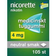 Nicorette 4mg tuggummi Nicorette Original 4mg 105 st Tuggummi