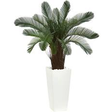 Nearly Natural Cycas Artificial Tree in Tower Planter 40”