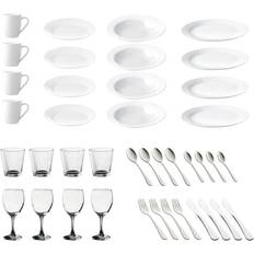 Verre Services de Table Aida Ensemble vaisselle et couverts Café 40 Pièces Service de Table 40pcs