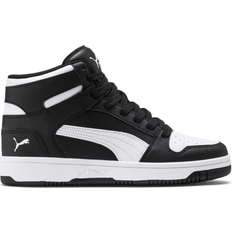 Synthetic Basketball Shoes Children's Shoes Puma Big Kid's Rebound Lay Up Mid - Black/White