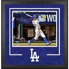 Fanatics Los Angeles Dodgers Mookie Betts Deluxe Framed Autographed 2020 MLB World Series Champions Hitting Photograph