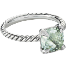 David Yurman Chatelaine Ring - Silver/Green/Diamonds