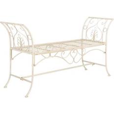 Outdoor wrought iron patio furniture Safavieh Adina Garden Bench