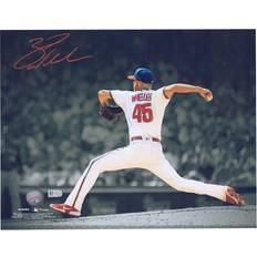 Fanatics Philadelphia Phillies Zack Wheeler Authentic Autographed 11" x 14" Pitching Spotlight Photograph