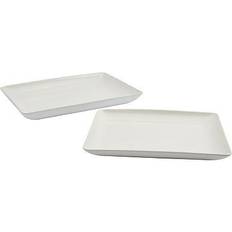 Denmark Blanc De Blanc Serving Platter & Tray 2pcs