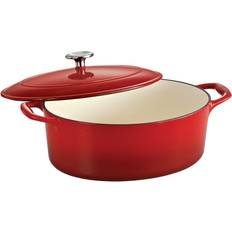 Cookware Tramontina Gourmet Enameled Cast Iron Oval with lid 1.75 gal