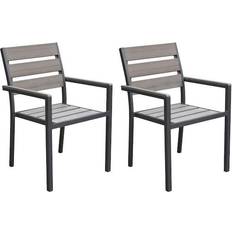 Aluminum Garden Chairs CorLiving Gallant 2-pack Garden Dining Chair