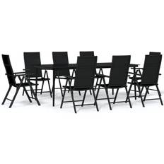 vidaXL 3099112 Spisegruppe ute, 1 Bord inkl. 8 Stolar