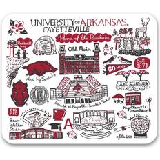 Official Licensed Arkansas Razorbacks White Mouse Pad