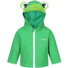 9-12M - Mädchen Regenjacken Regatta Kid's Animal Print Jacket - Green Frog (RKW264-C8M)