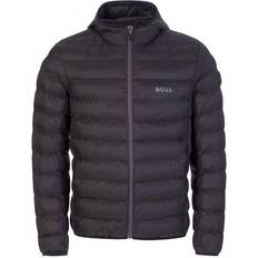 HUGO BOSS XXL Outerwear HUGO BOSS Water Repellent Puffer Jacket with Branded Trims - Black