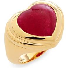 Missoma Heart Ring - Gold/Quartz