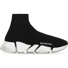 Balenciaga Speed 2.0 Clear Sole Recycled Knit M - Black/White