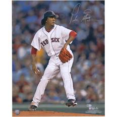 Fanatics Boston Red Sox Pedro Martinez Autographed 16" x 20" Pitching in White Jersey Photograph