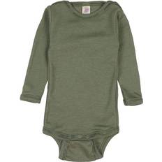 74/80 Bodys ENGEL Natur Long Sleeved Baby Bodysuit - Olive (709030-43E)