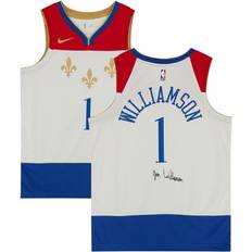 Zion Williamson Game Jerseys Fanatics New Orleans Pelicans Zion Williamson Autographed Nike White 2021 City Edition Swingman Jersey