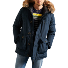 Superdry Dame - Parkaer Jakker Superdry Rookie Down Parka Coat - Navy