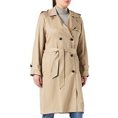 Tommy Hilfiger Women Coats Tommy Hilfiger Tencel Trench Coat - Beige