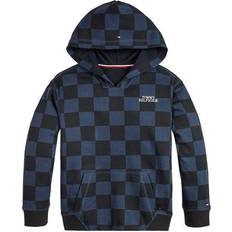 18-24M Hettegensere Tommy Hilfiger Boy's Checker Board Hoodie - Blue (KB0KB07777-0GZ)