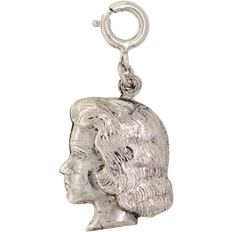 1928 Jewelry Girl Charm - Silver