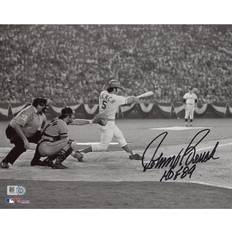 Fanatics Cincinnati Reds Johnny Bench Black & White Hitting Autographed Photograph with HOF 89 Inscription