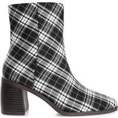 Journee Collection Sloann - Black Plaid Print