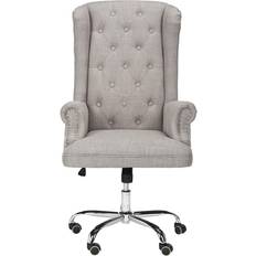 Chrome Office Chairs Safavieh Ian Linen Office Chair 117.1cm