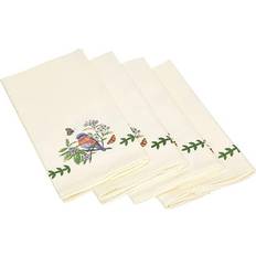 Polyester Cloth Napkins Portmeirion Botanic Birds Cloth Napkin Beige, Multicolor (48.3x48.3)