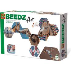 SES Creative Beedz Art Hex Tile Horses