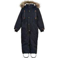 Bomuld Flyverdragter Børnetøj Mikk-Line Winter Overall - Dark Navy Blue (ML19124)