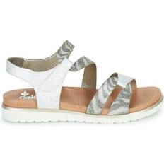 Gurtband Schuhe Rieker Lamar White/Grey