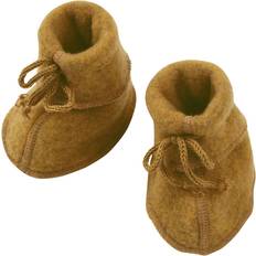 Baby Bootees with Ribbon - Saffron Mélange