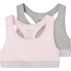 Toppar Barnkläder på rea Name It Short Sleeveless Top 2-pack - Barely Pink (13208835)