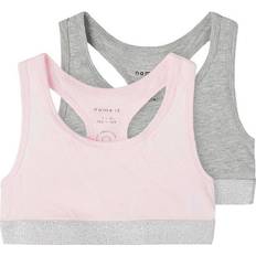 Rosa Bralettes Name It Short Top without Sleeves 2-pack - Barely Pink