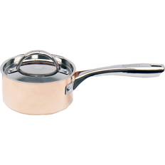 Copper Sauce Pans Berghoff Non-Hammered with lid 1.25 gal