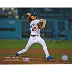 Fanatics Dustin May Los Angeles Dodgers Autographed Pitching with Hand Up Photograph