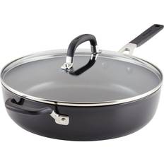 Steel with Silicone Coating Saute Pans KitchenAid Hard-Anodized with lid 30.8 cm