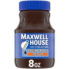 Caffeine Instant Coffee Maxwell House Original Instant Light Roast Coffee 8oz