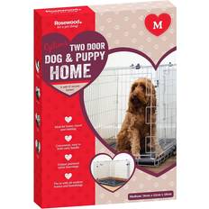 Rosewood Two Door Dog Crate Medium