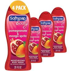 Mango Body Washes Softsoap Moisturizing Body Wash Juicy Pomegranate & Mango 4-pack