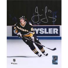 Fanatics Pittsburgh Penguins Autographed 8" x 10" Black Jersey Skating Photograph Jaromir Jagr
