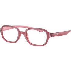 Roze Brillen en leesbrillen Ray-Ban Kids 0RY9074V 3877 Purple/reddish Unisex Rectangle