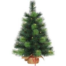 Pre-Lit 2ft. Gold Sac Artificial Green 2 Foot