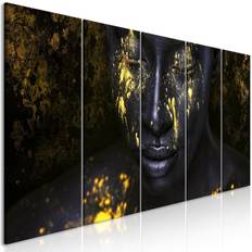 Canvas tavlor Artgeist Canvas Bathed in Gold Tavla