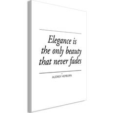 Canvas Hepburn Quote Vertical 60x90 Billede
