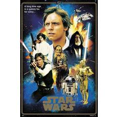 Plata Pósters Grupo Erik Poster, Affisch Star Wars 40th Anniversary Heroes, (61 x 91.5 cm) Póster