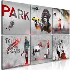 Canvas Banksy Collage