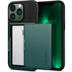 Spigen iphone 13 pro Spigen iPhone 13 Pro Skal Slim Armor CS Midnight Green