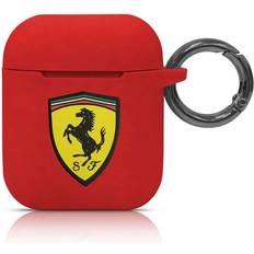 Ferrari Tilbehør til høretelefoner Ferrari AirPods (1/2) Cover med Logo Rød