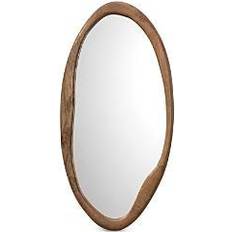 Wall Mirrors Jamie Young Company Organic Oval Brown Wall Mirror